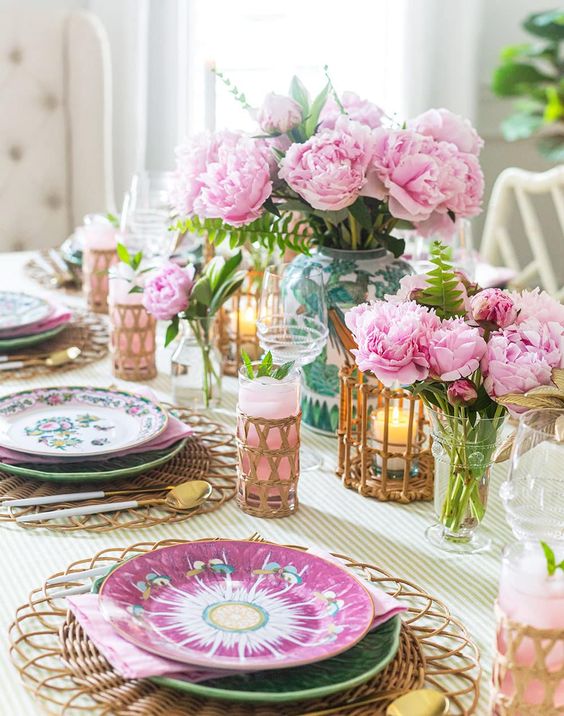 Des pivoines pour sublimer la table de Pâques